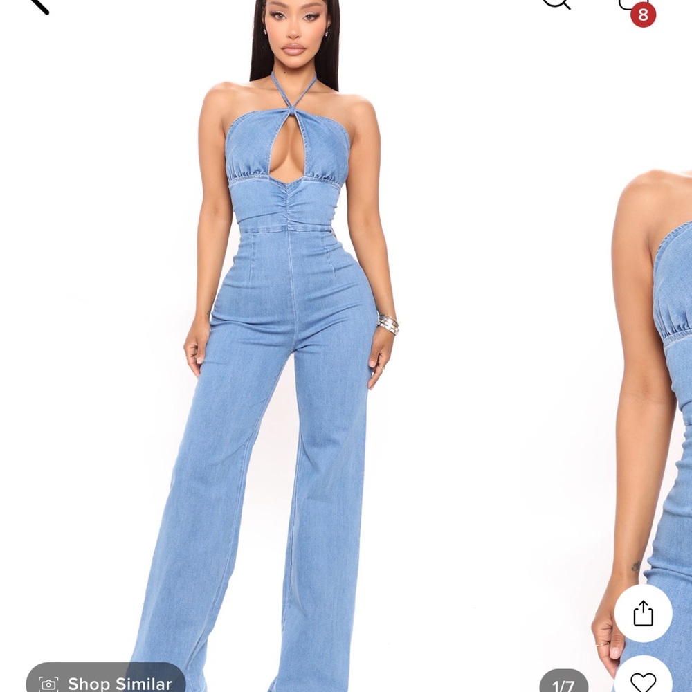 Fashion Nova Denim Jumper